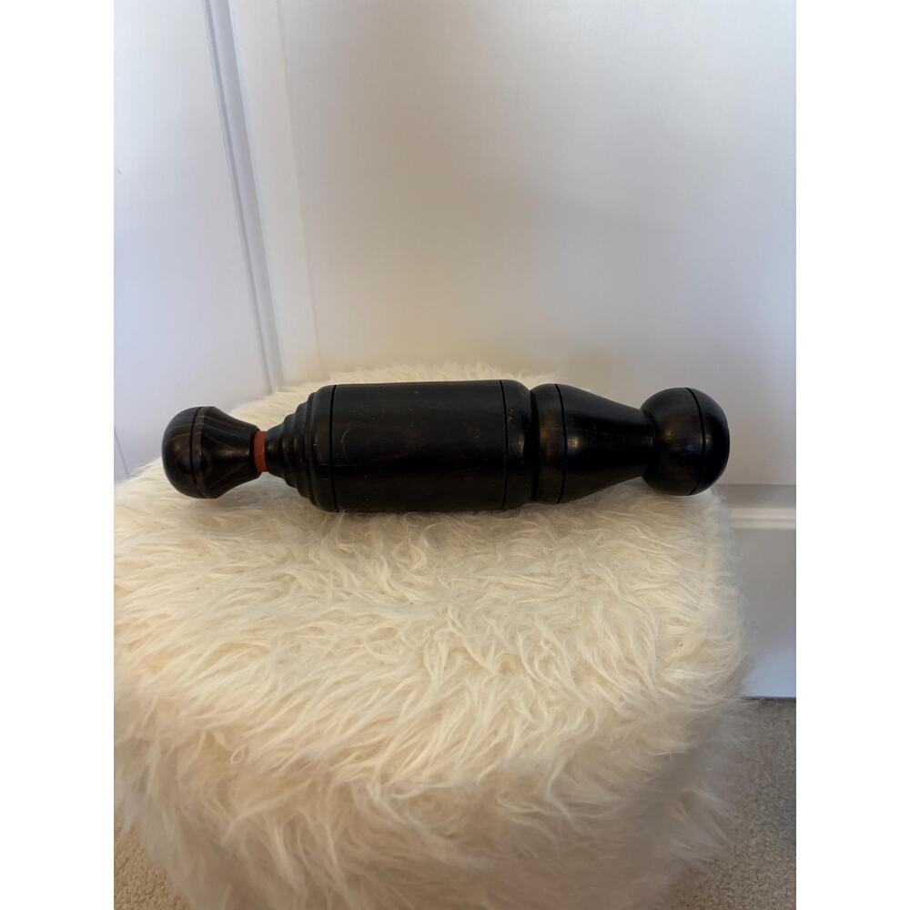 antique, primitive wooden wine bottle corker